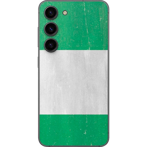 Nigeria Flag Distressed Galaxy S23 Skin